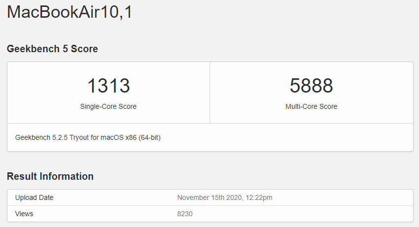 single-core and multi-core scores